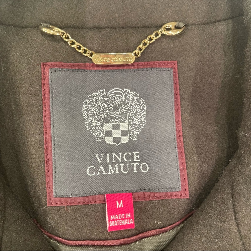 Vince Camuto double breasted dark green pea coat - Picture 5 of 16